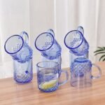 Сэнжтэй шилэн аяга /цэнхэр/ - Зургийн 2